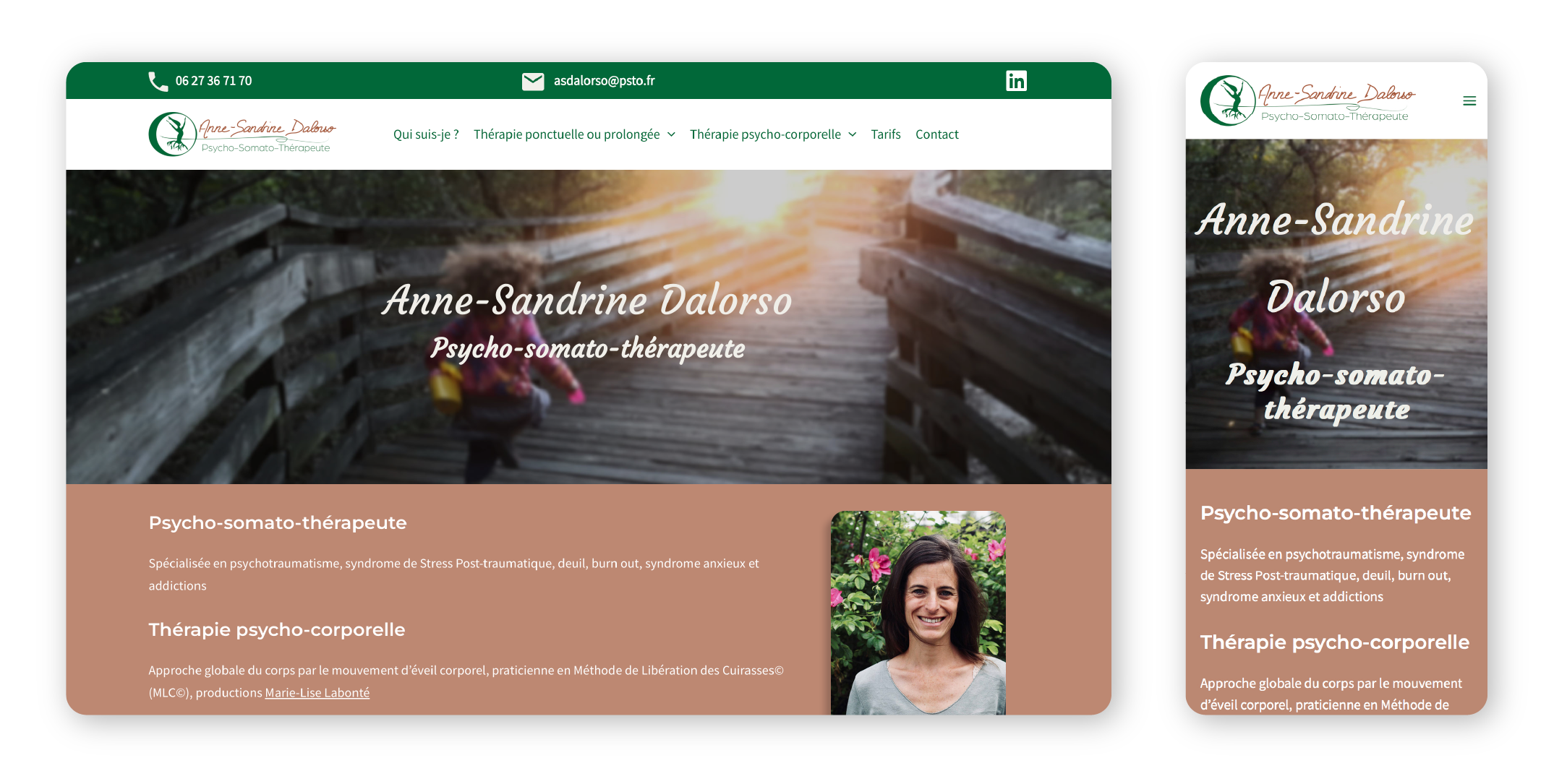 Exemple de client - Anne-Sandrine Dalorso